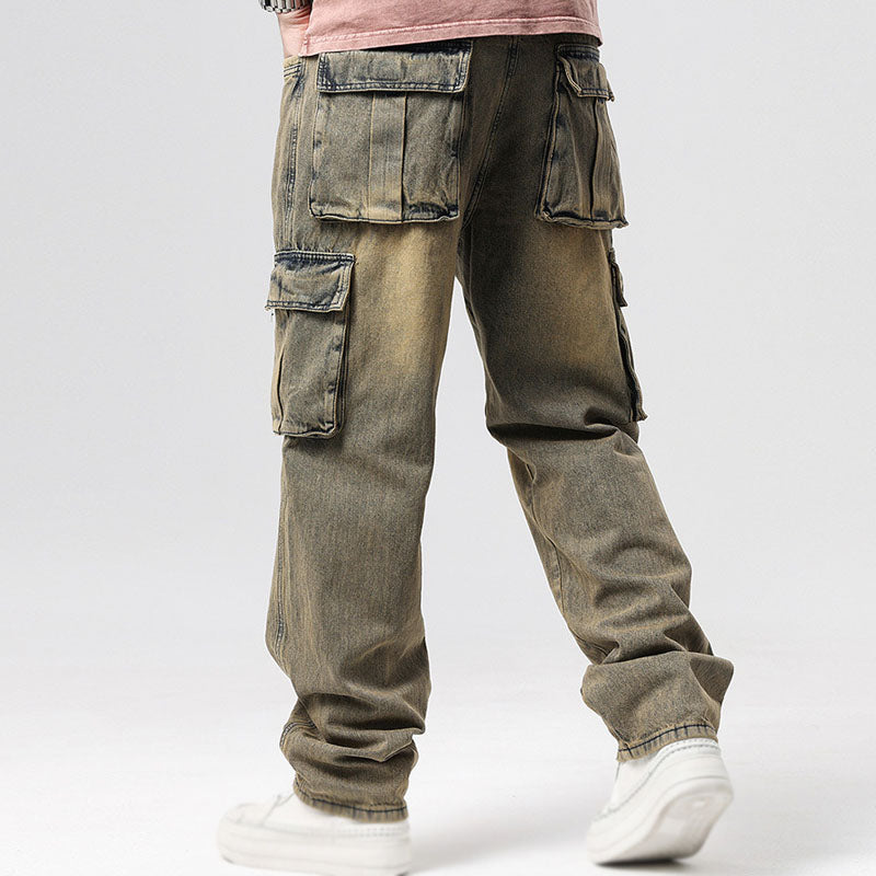 Men's Cargo Jeans – Relaxed Fit Cotton