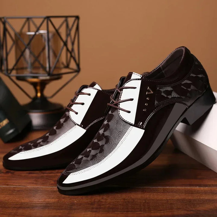 Men's Oxford Dress Shoes – Gloss Finish Lace-Up