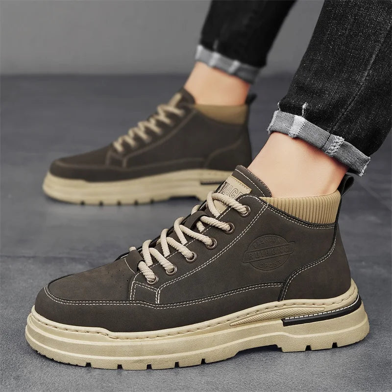 Men’s High-Top Anti-Slip Casual Boots-HighTouch