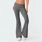 High-Waist Korean-Style Flared Yoga Pants – Autumn Fit & Everyday Com-HighTouch
