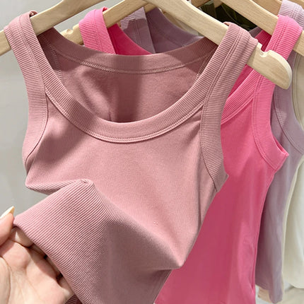Ribbed Tank Top for Women – Stretch Fit Summer Camisole