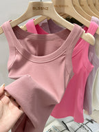 Ribbed Tank Top for Women – Stretch Fit Summer Camisole-HighTouch