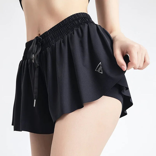 High-Waist Women’s Sport Skirt Shorts – Summer Gym & Yoga Wear