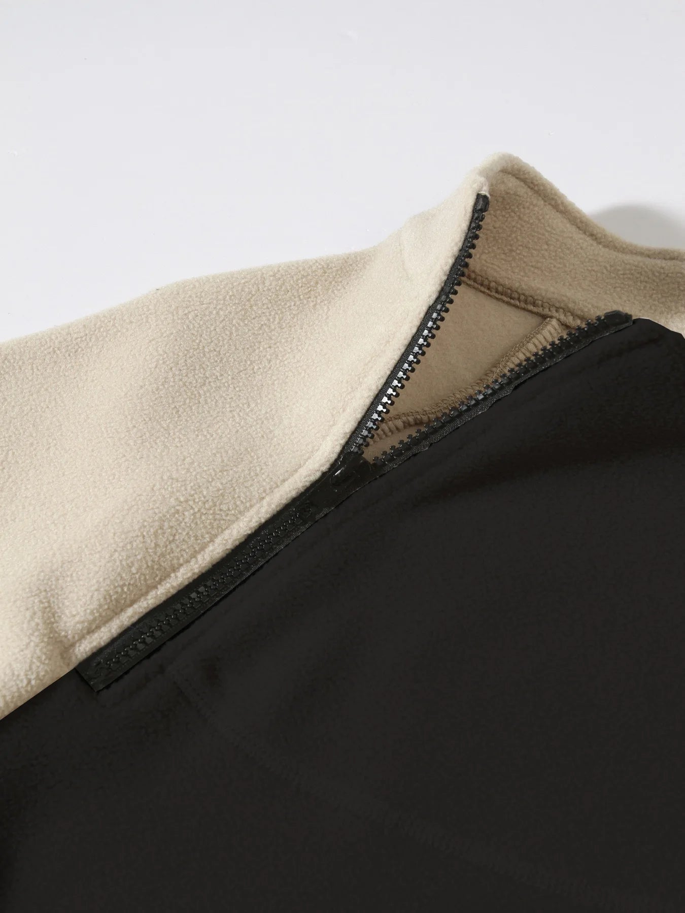 Stand-Up Collar Fitted Long-Sleeve Pullover Hoodie for Men