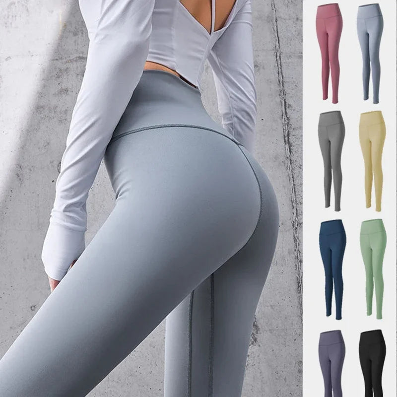Women’s High-Waisted Fast-Dry Squat-Proof Yoga Leggings – Support & Comfort