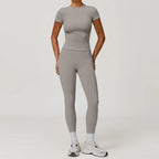 Women High Waist Yoga Set 2 Piece Fitness Gym Wear-HighTouch