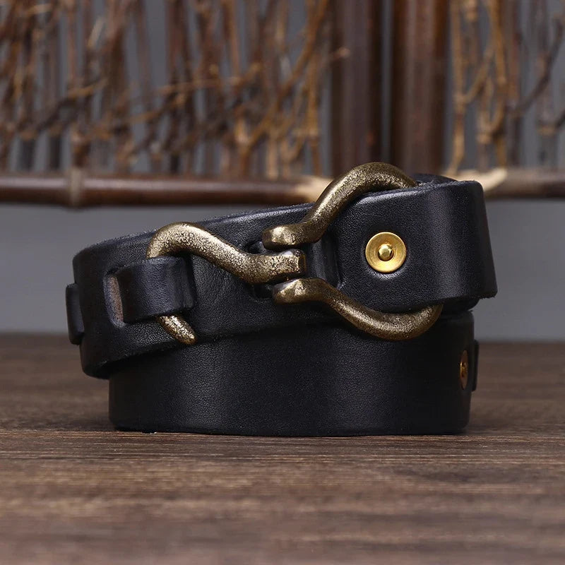 Men's Heritage Leather Hook Belt | Classic Style