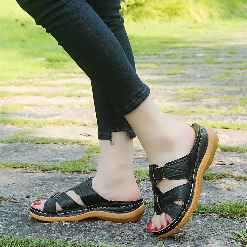 Orthopedic Wedge Platform Sandals Women-HighTouch