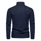 Men’s Deer-Embroidered Long Sleeve Polo-HighTouch