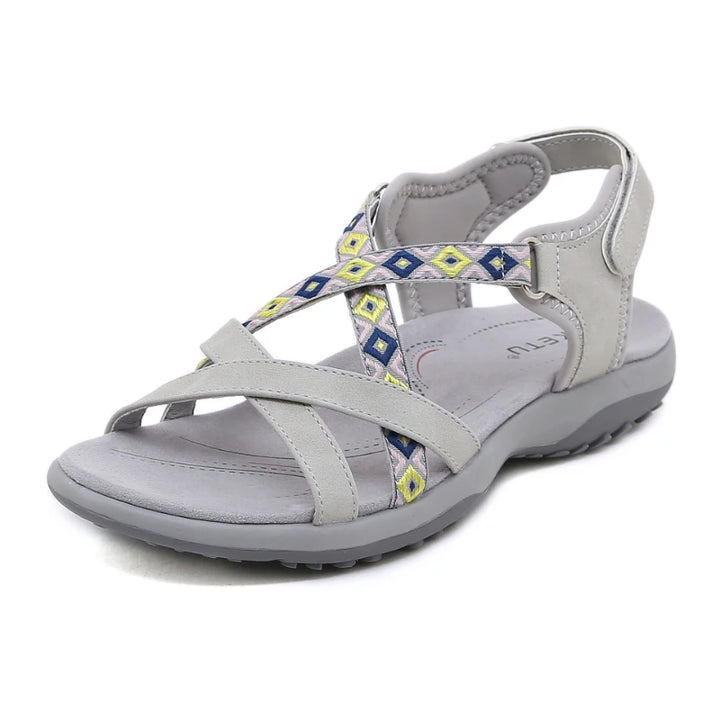 Elegant Ethnic Flat Sandals-HighTouch