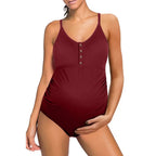 Kylie - Chic Supportive Maternity Bathing One-piece Swimsuit