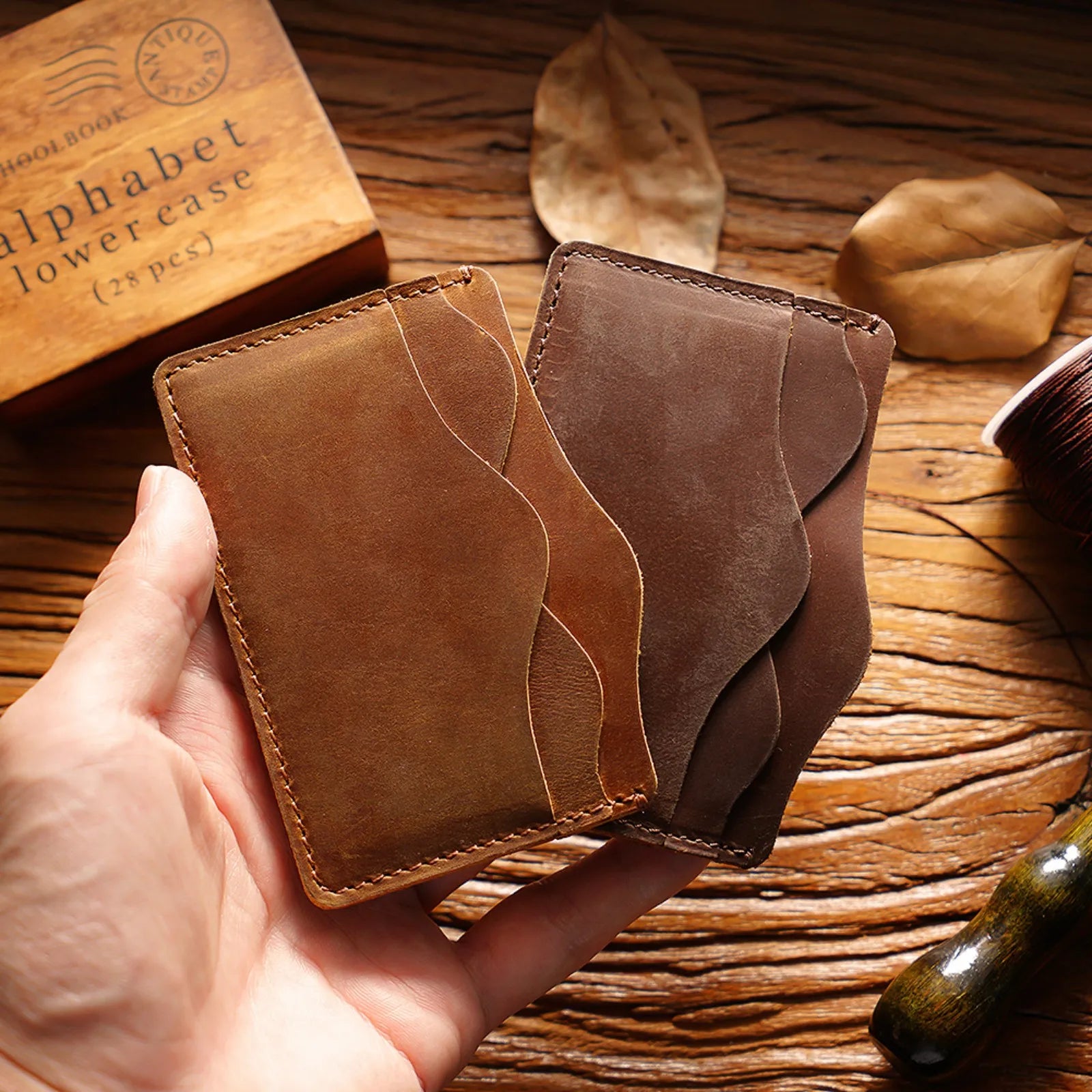 Slim Leather Bifold Wallet