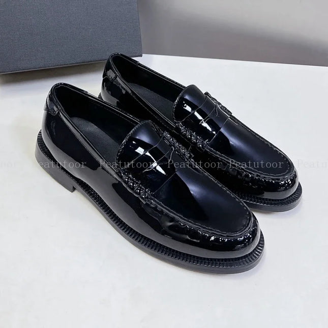Leather Slip-On Loafers
