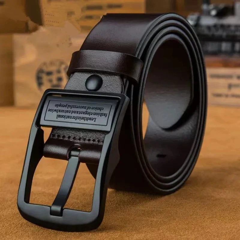 Luxury Cowhide Leather Belt for Men-HighTouch