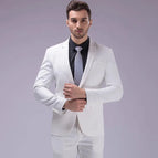 White 1button / L
