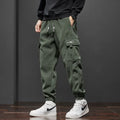 Men’s Elastic Waist Straight-Leg Casual Trousers-HighTouch