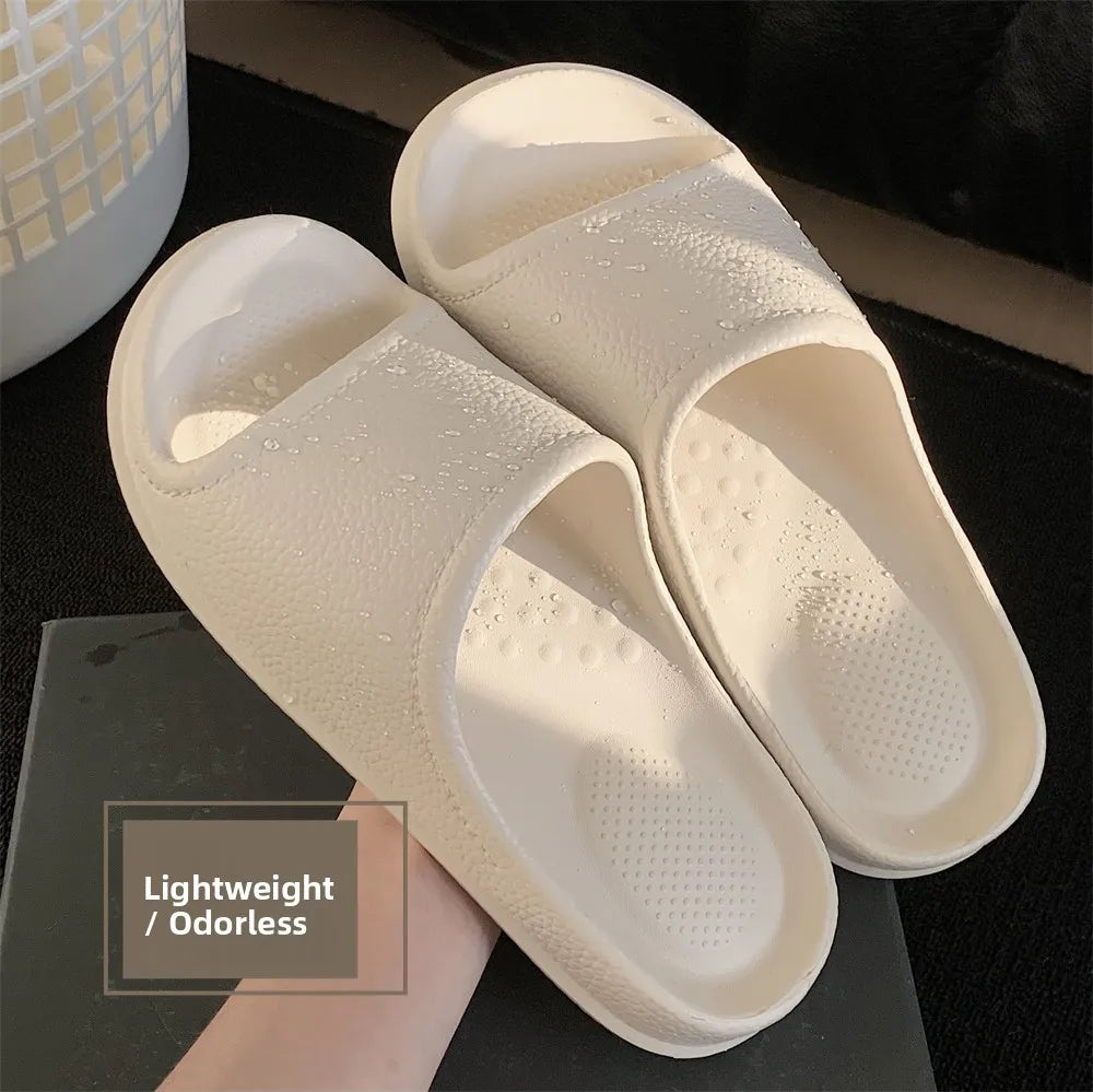 Women’s Simple Beach Sandals Summer Slip-On Flat Shoes-HighTouch
