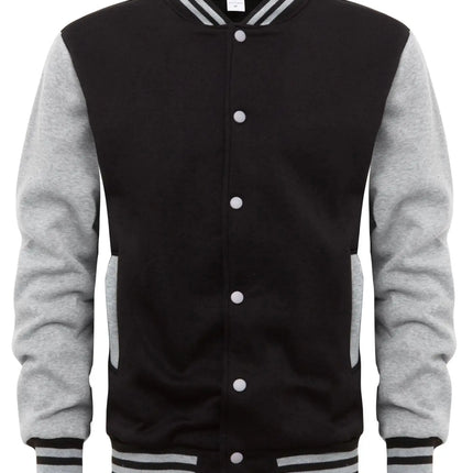 Men’s Loose-Fit Baseball Jersey Bomber Jacket