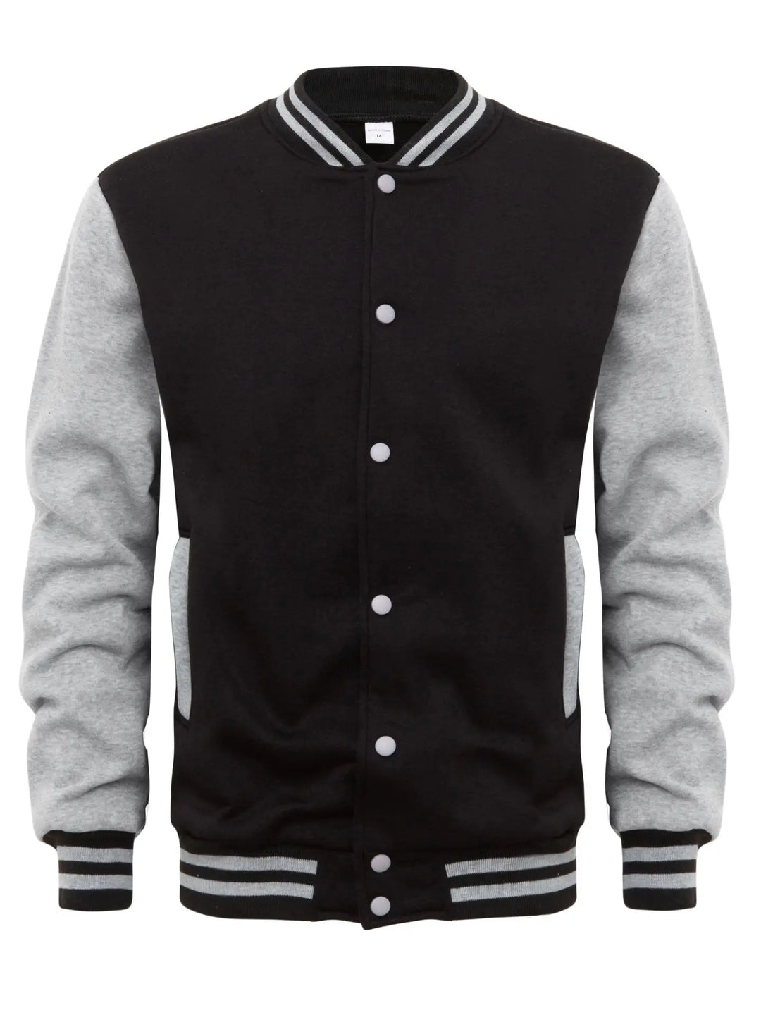 Men’s Loose-Fit Baseball Jersey Bomber Jacket-HighTouch