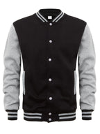 Men’s Loose-Fit Baseball Jersey Bomber Jacket-HighTouch