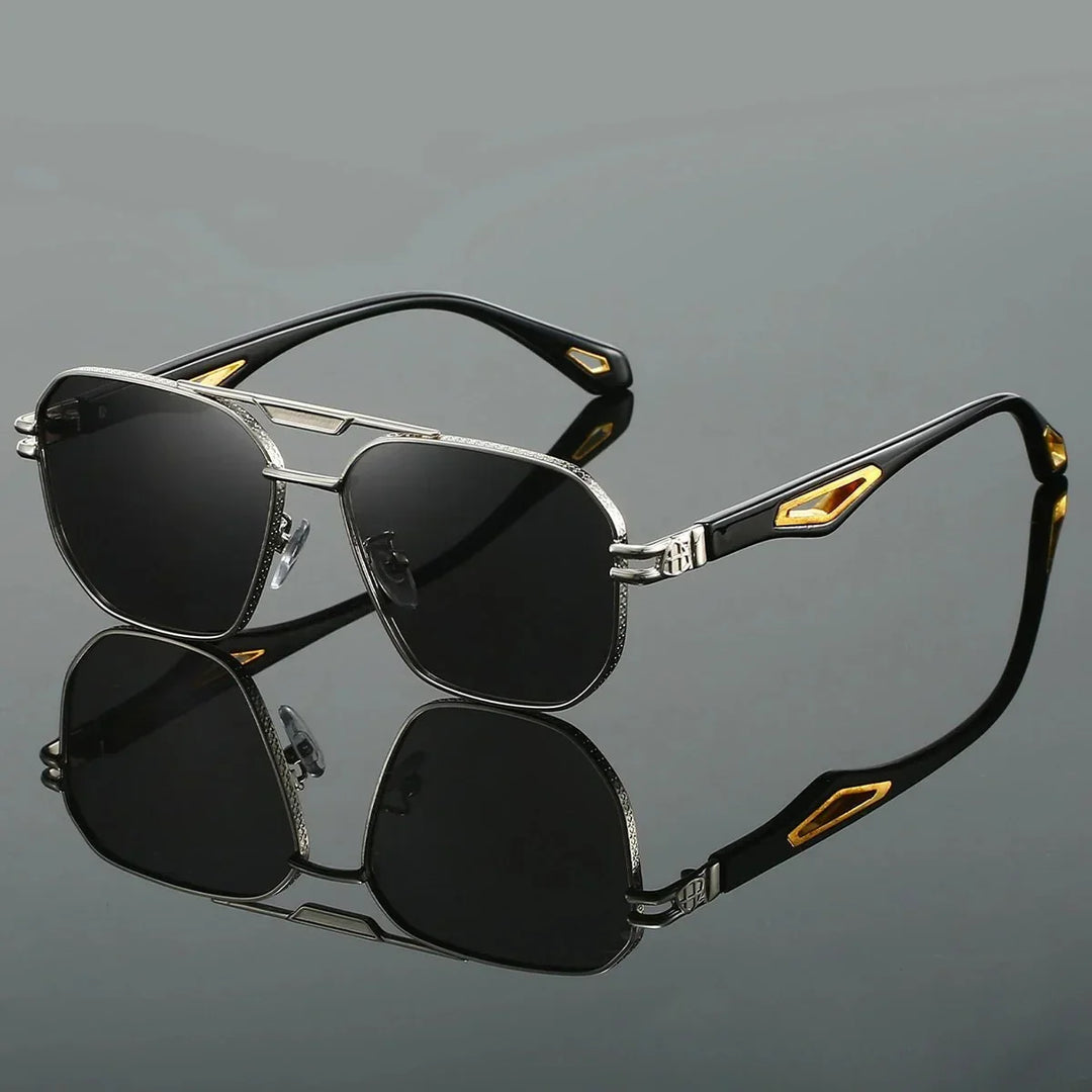 Men's Hexagonal Sunglasses – Gradient UV Lenses