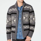 Men’s Wool -Touch Revers Knit Jacket-HighTouch