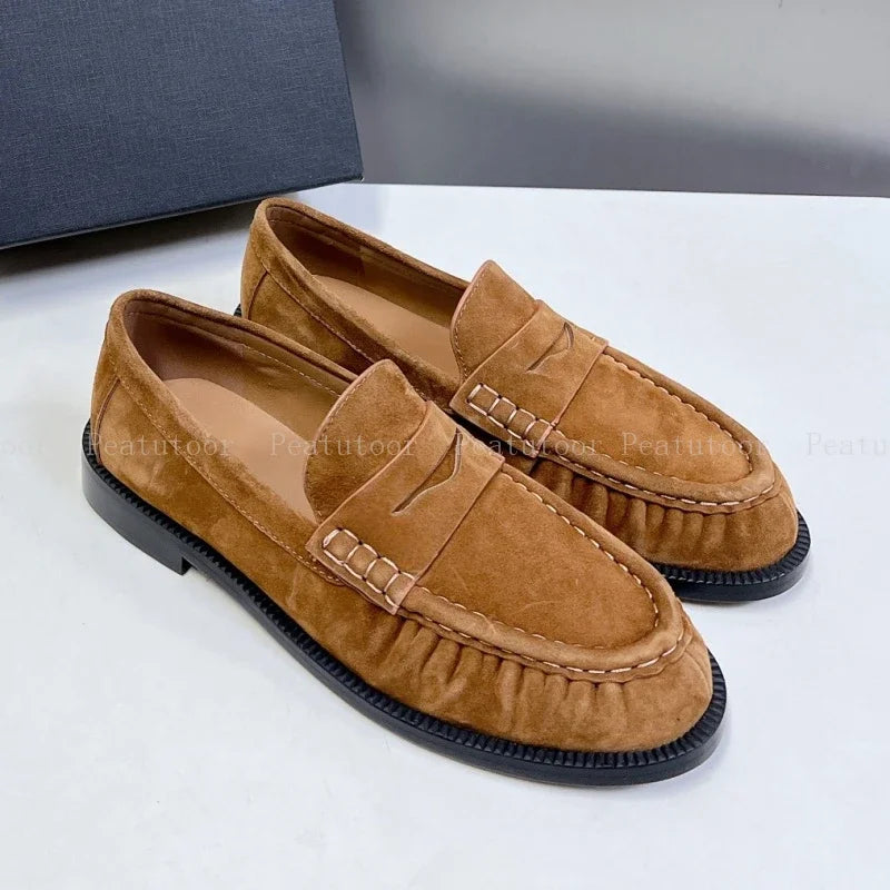 Leather Slip-On Loafers