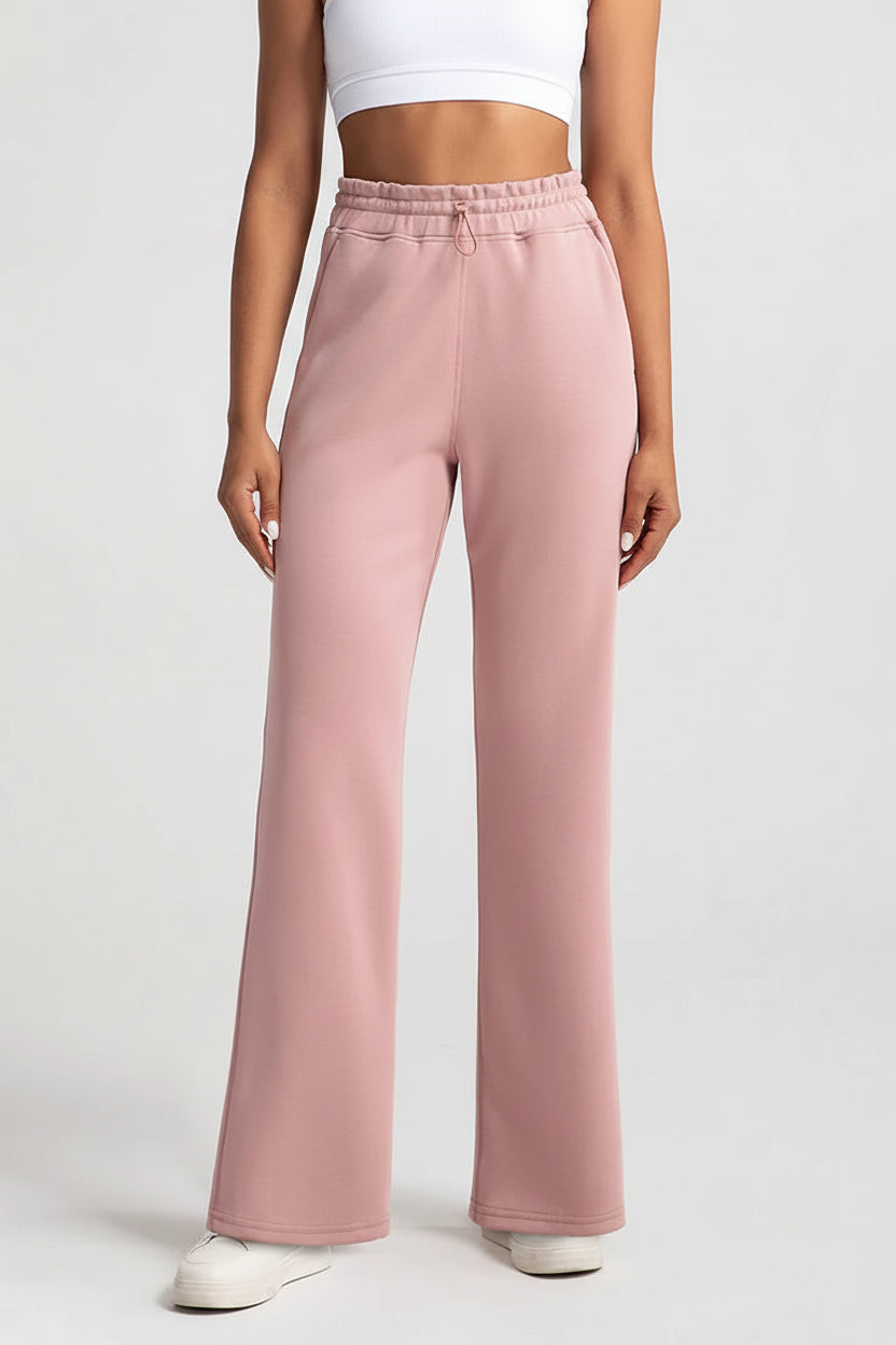 Women High Waist Wide Leg Sweatpants Casual Loose Fit-HighTouch
