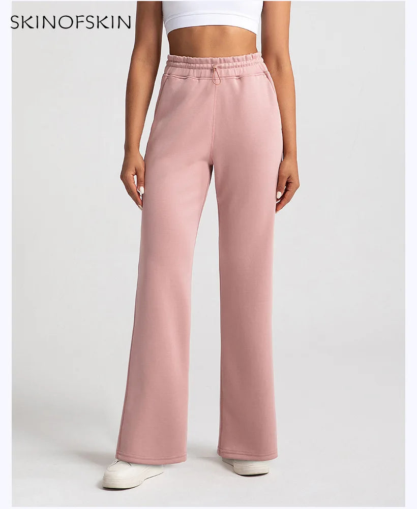 High Waist Wide Leg Sweatpants Women