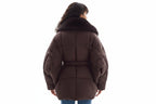 Women’s Faux Fur Collar Coat – Chic Batwing Sleeve Streetwear Jacket-HighTouch
