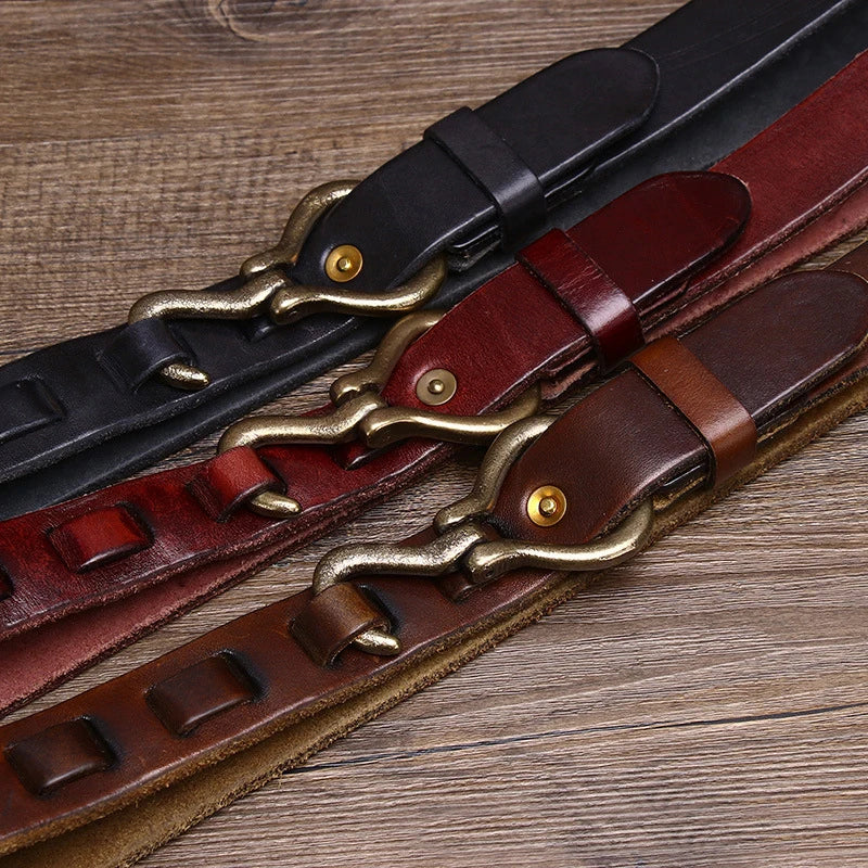 Men's Heritage Leather Hook Belt | Classic Style