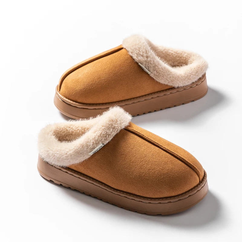 Modieuze dames zachte pantoffels voor herfst en winter binnenshuis EVA dikke zool antislip en warme uniseks pantoffels voor de winter