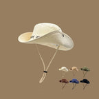 Breathable Western Cowboy Hat – Wide Brim, Adjustable, Summer Sun Protection-HighTouch