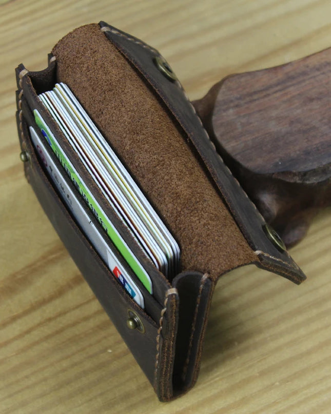 Crazy Horse Leather Card Holder