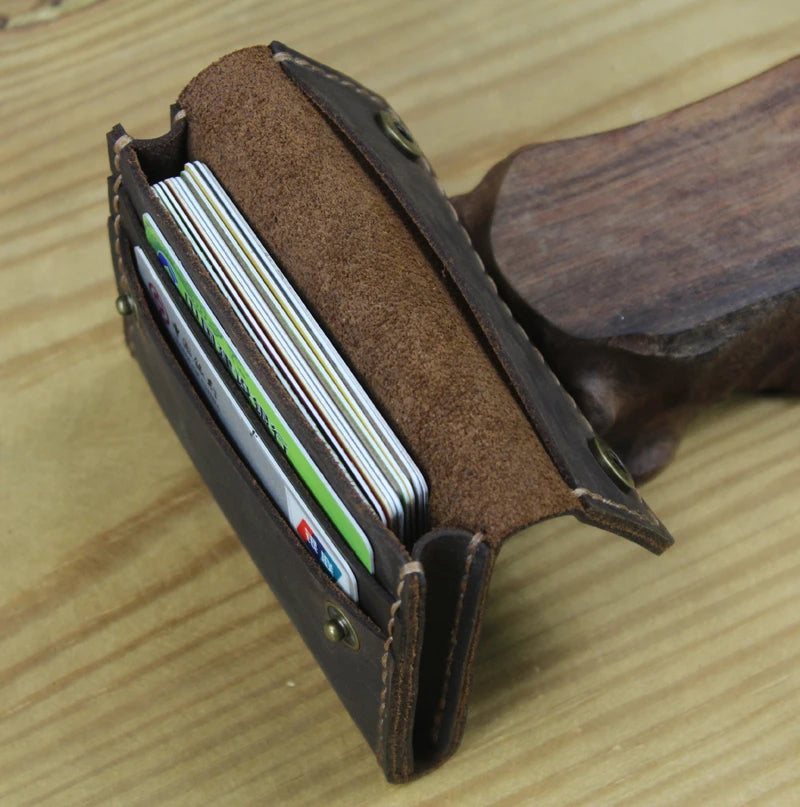 Crazy Horse Leather Card Holder