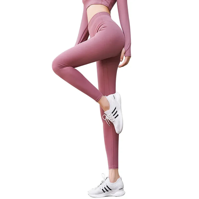 Women’s High-Waisted Fast-Dry Squat-Proof Yoga Leggings – Support & Comfort