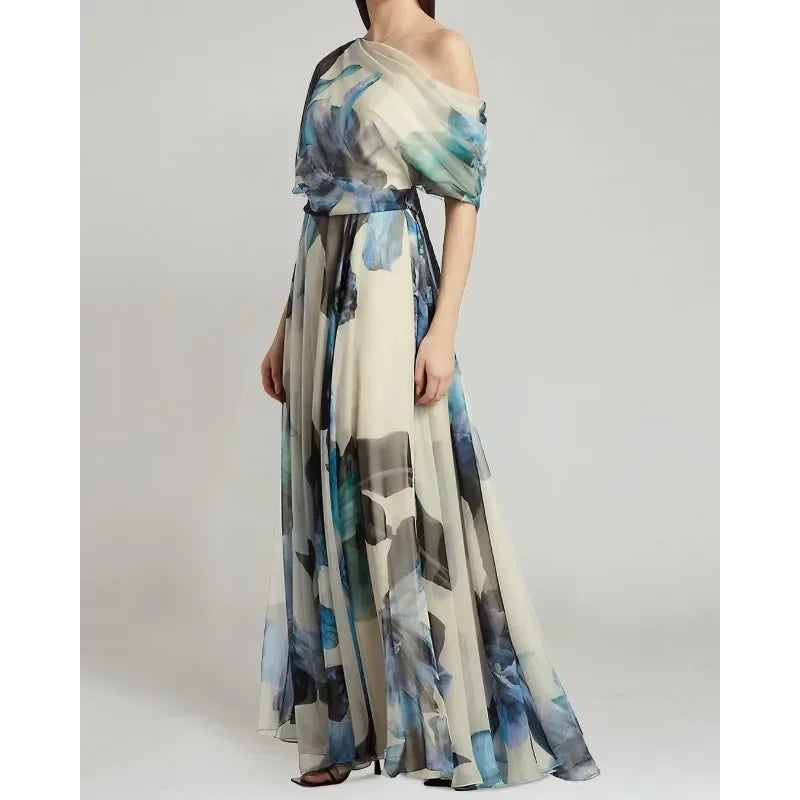 Boho Lace-Up Lolita Swing Maxi Dress Women