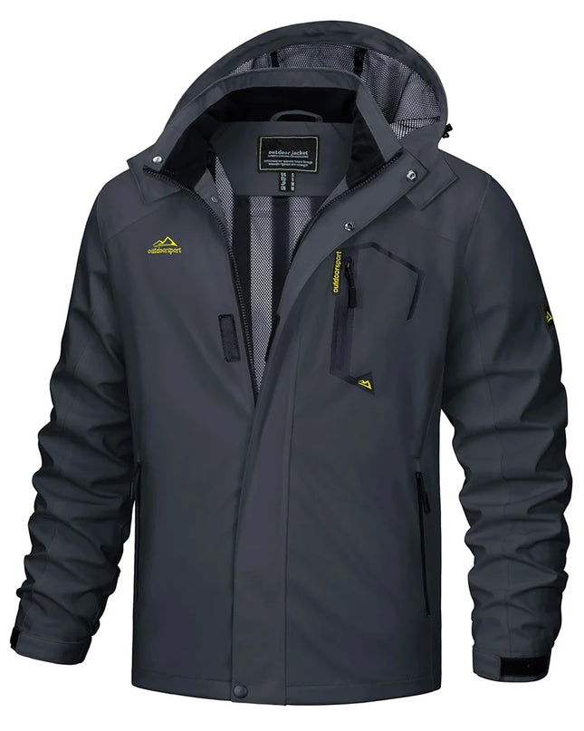 Men's Lightweight Mesh-Lined Waterproof Windbreaker Jacket