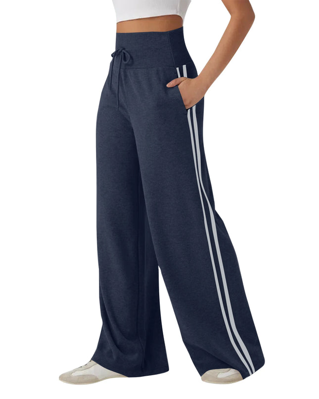 Women’s High-Waisted Wide-Leg Sports Pants
