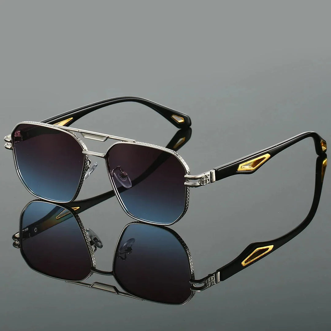 Men's Hexagonal Sunglasses – Gradient UV Lenses