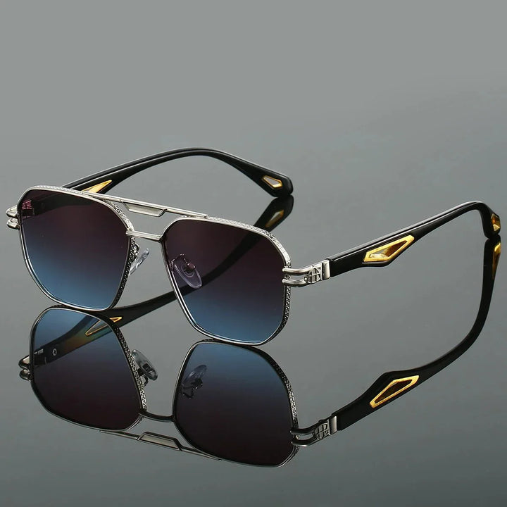 Men's Hexagonal Sunglasses – Gradient UV Lenses