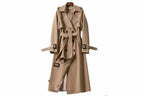 Phantasy Women’s Lace-Up British Style Trench Coat-HighTouch