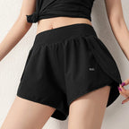 Summer Quick-Dry High-Waist ¾ Workout Shorts – Effortless Performance & Comfort-HighTouch
