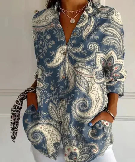 Harper | Elegant Floral Shirt & Blouse