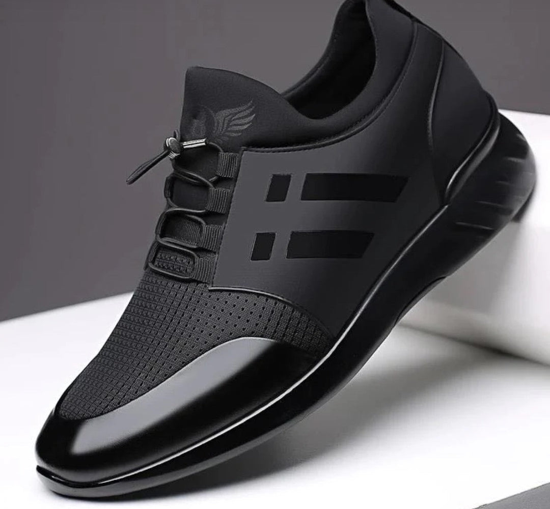 Men's Orthopedic Leather Shoes - Arch Support Dress Walking Shoes