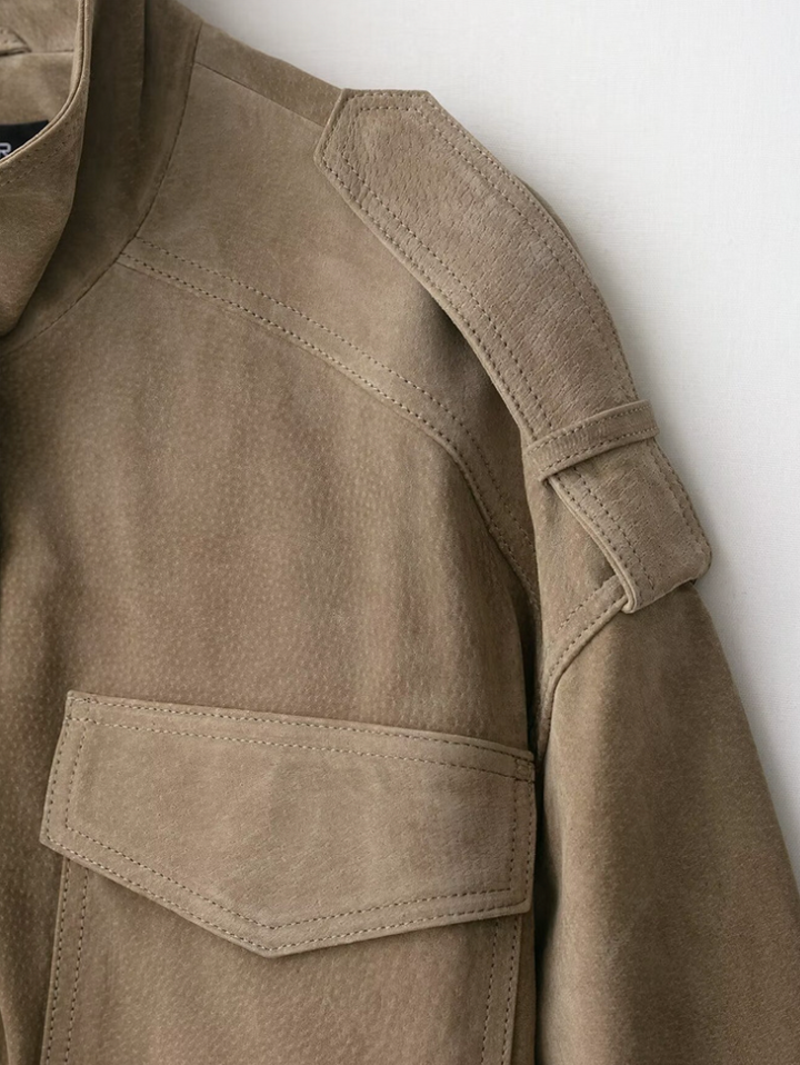 Flight | Suede Oversized Field Jacket