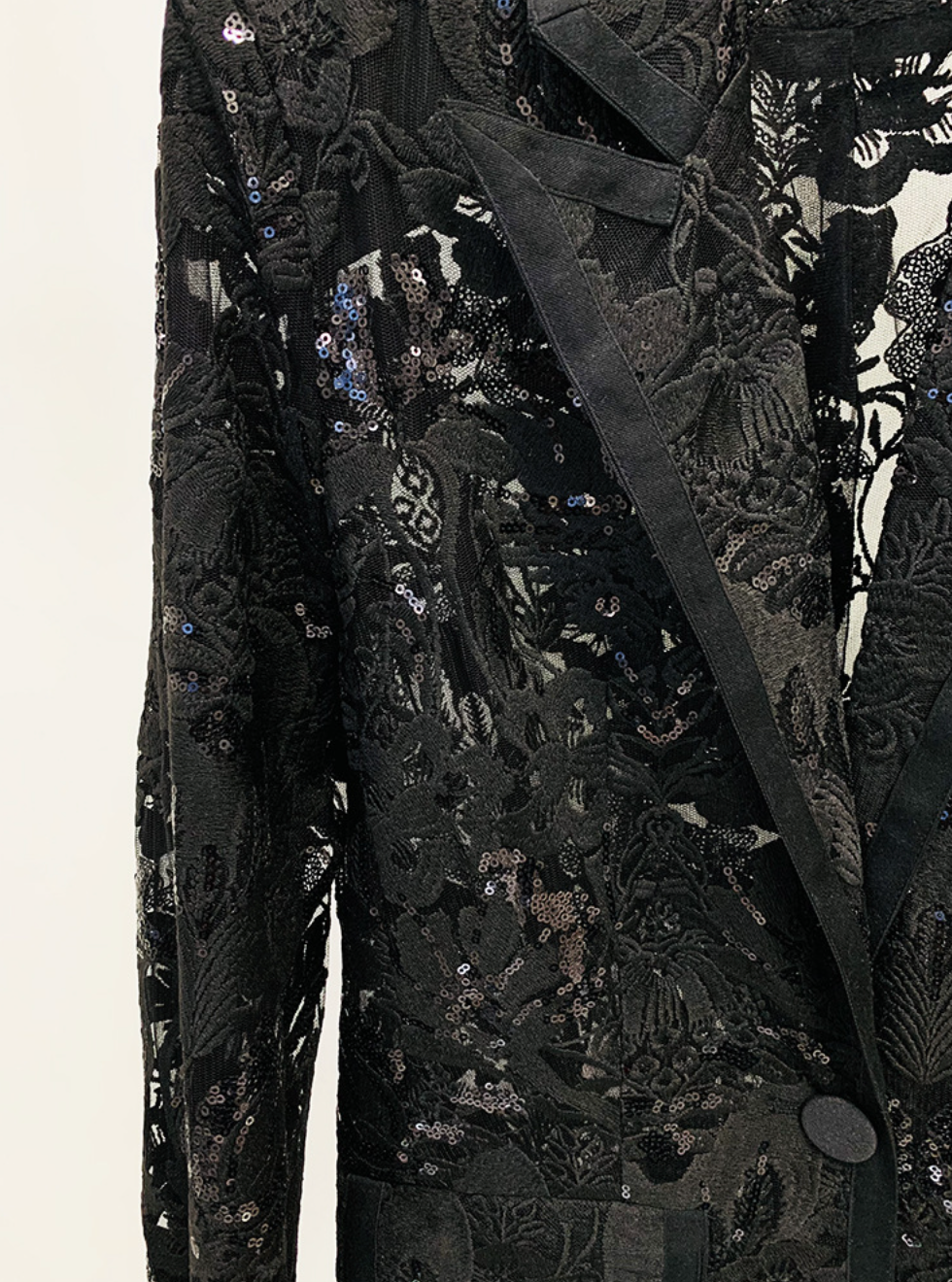 Jett | Sequin Lace Embroidered Blazer & Pants Two Piece Set