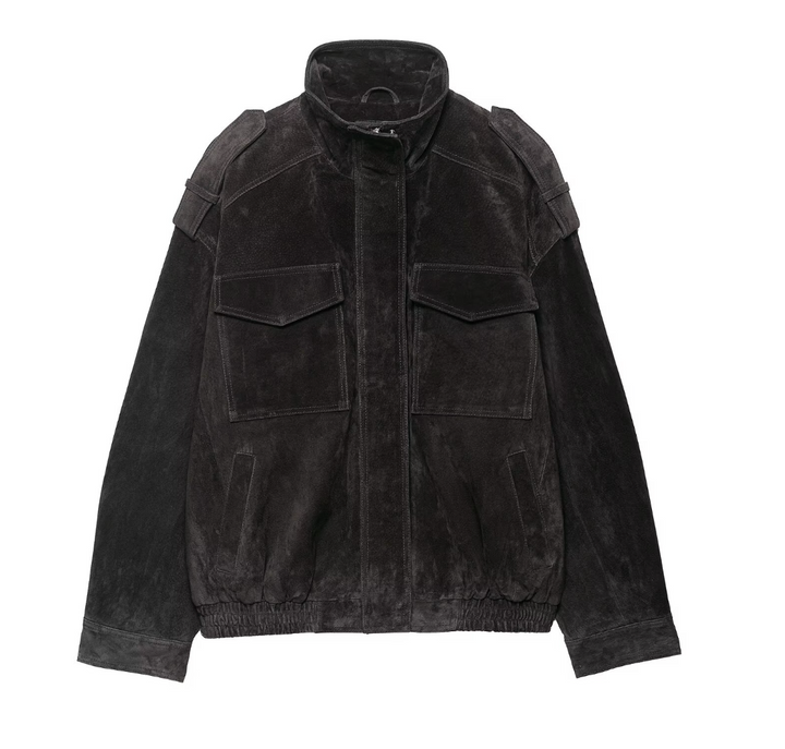 Flight | Suede Oversized Field Jacket