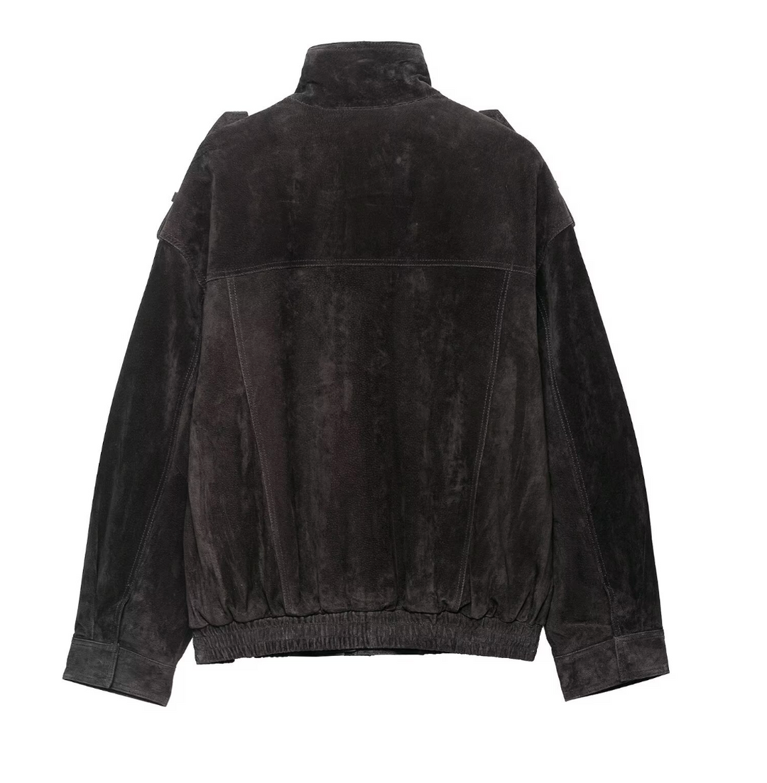 Flight | Suede Oversized Field Jacket