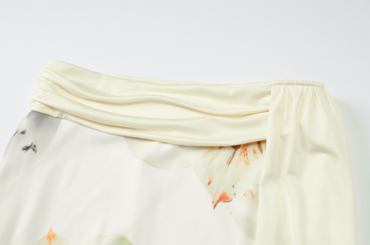 Soar | Light Yellow Halter Crop Top & Wrap Maxi Skirt Set